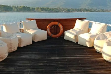 Party boat with family and friends